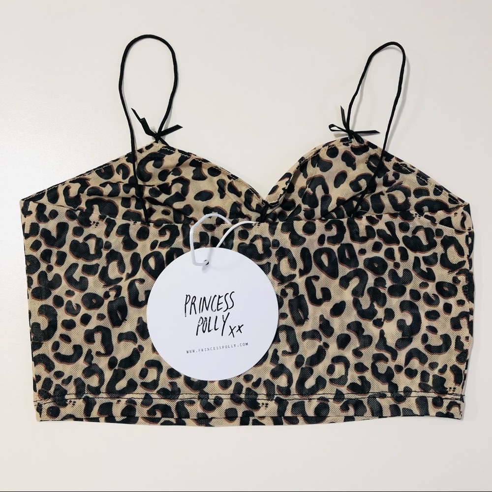 Lila crop top in leopard from Princess Polly - Picture 7 of 7